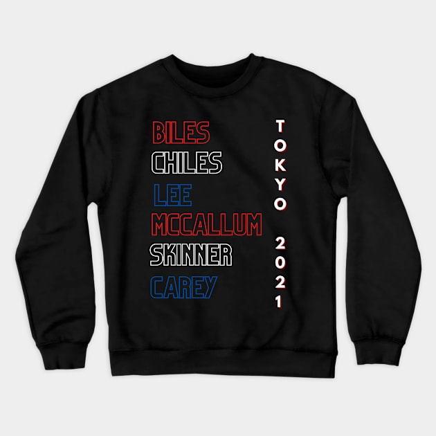 2021 Gymnastics Olympic Team Crewneck Sweatshirt by All Things Gymnastics Podcast 